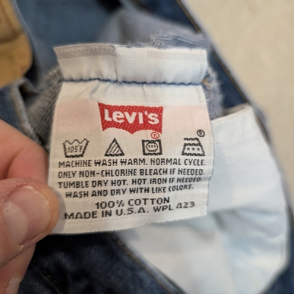 VTG 90s Levi's 501 Mens 38x30 (35x28) Shrunk Jeans Denim - Picture 7 of 7
